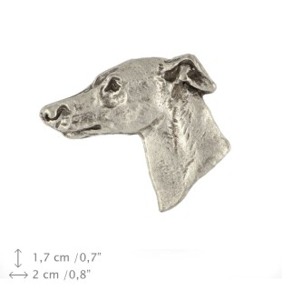 Whippet pin posrebrzony Art-Dog